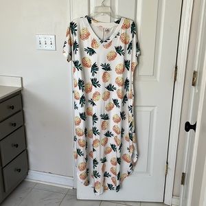 Short sleeve pineapple dress